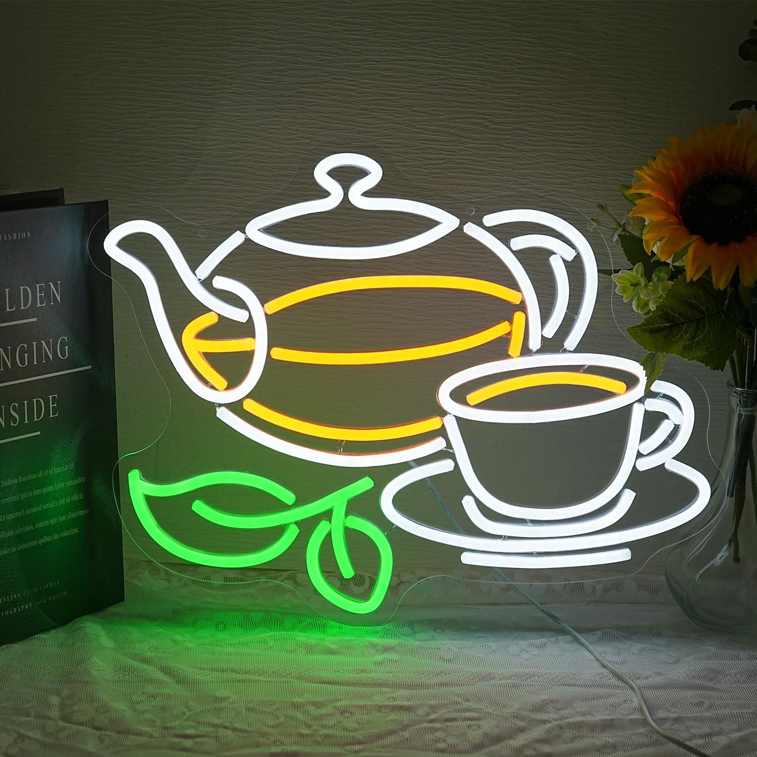 Tea Neon Sign USB Dimmable LED - đánh giá và giá Coffee Tea Plantation