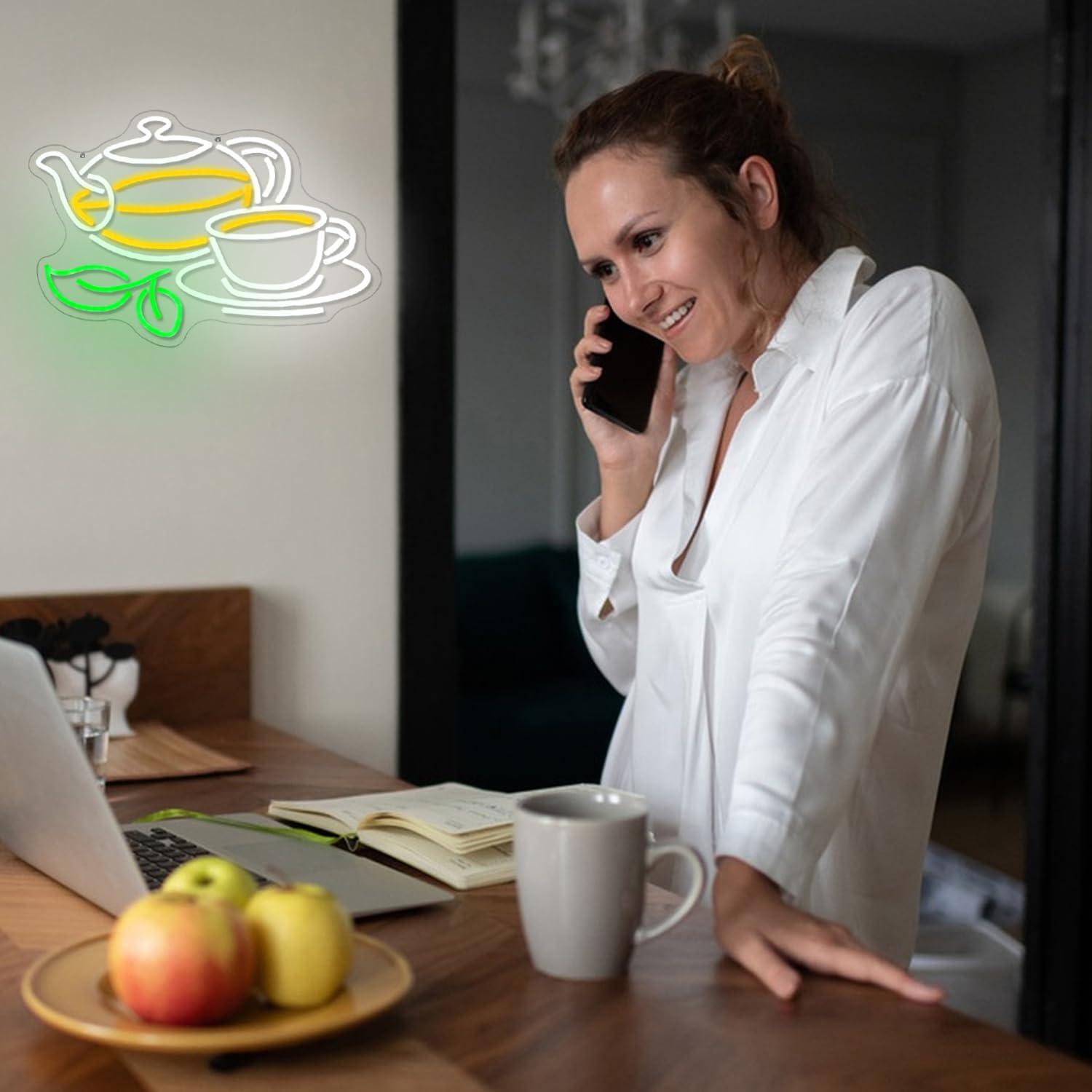 Tea Neon Sign USB Dimmable LED - đánh giá và giá Coffee Tea Plantation
