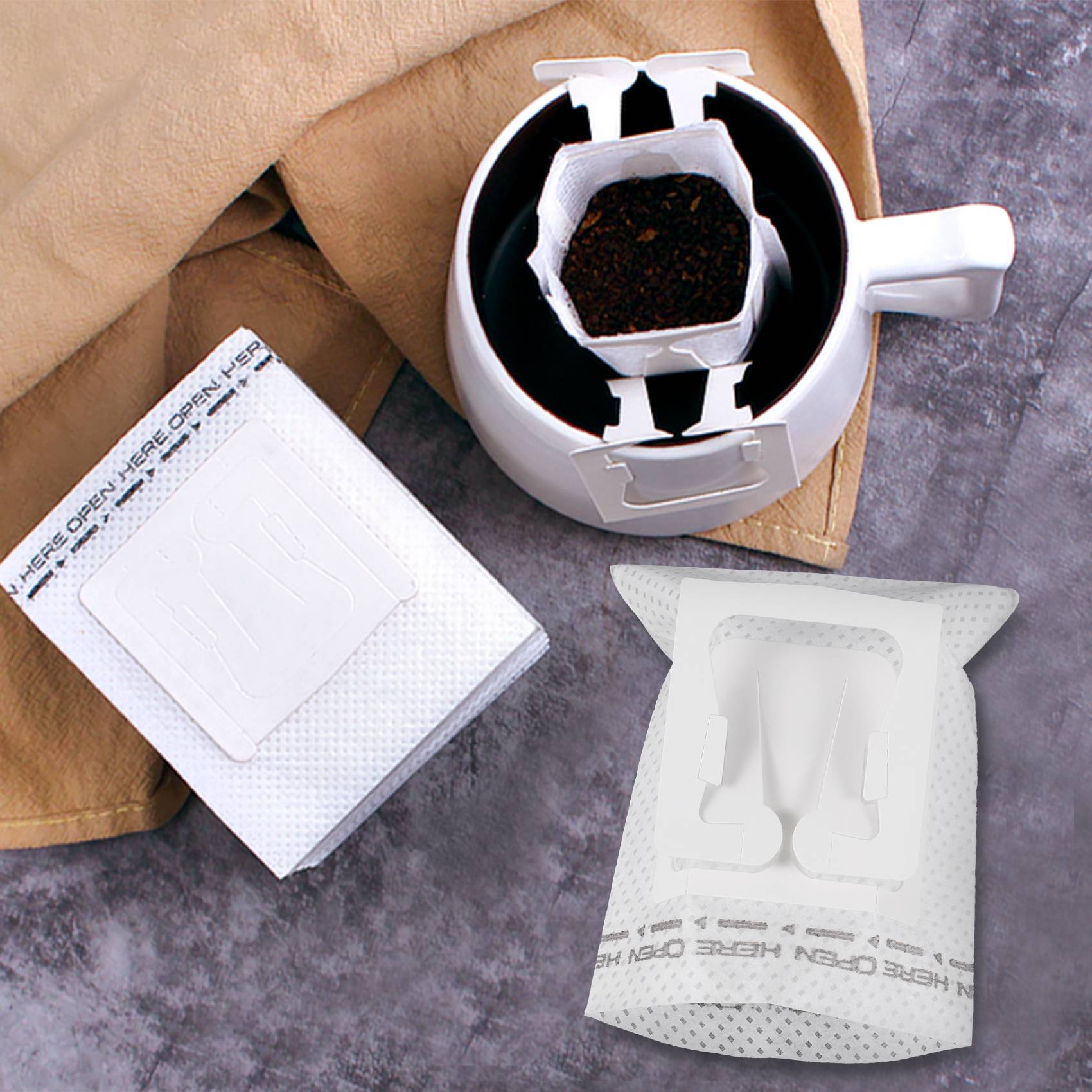 50Pcs / Pack Drip Coffee Filte - đánh giá và giá Coffee&Tea House Menu