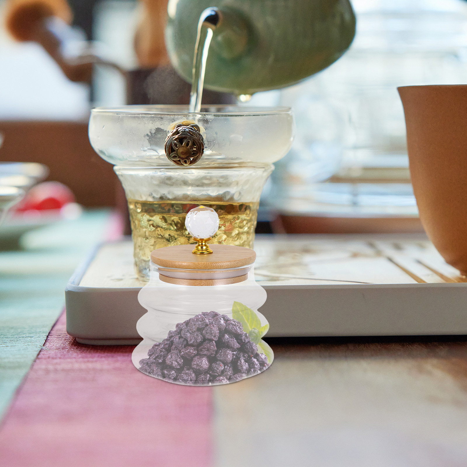 Clear Glass Storage Jar Airtig - đánh giá và giá Coffee Tea And Bean Leaf