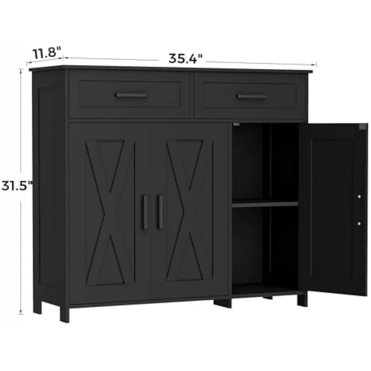 Coffee Bar Storage Cabinet wit - đánh giá và giá Coffee&Tea House Menu