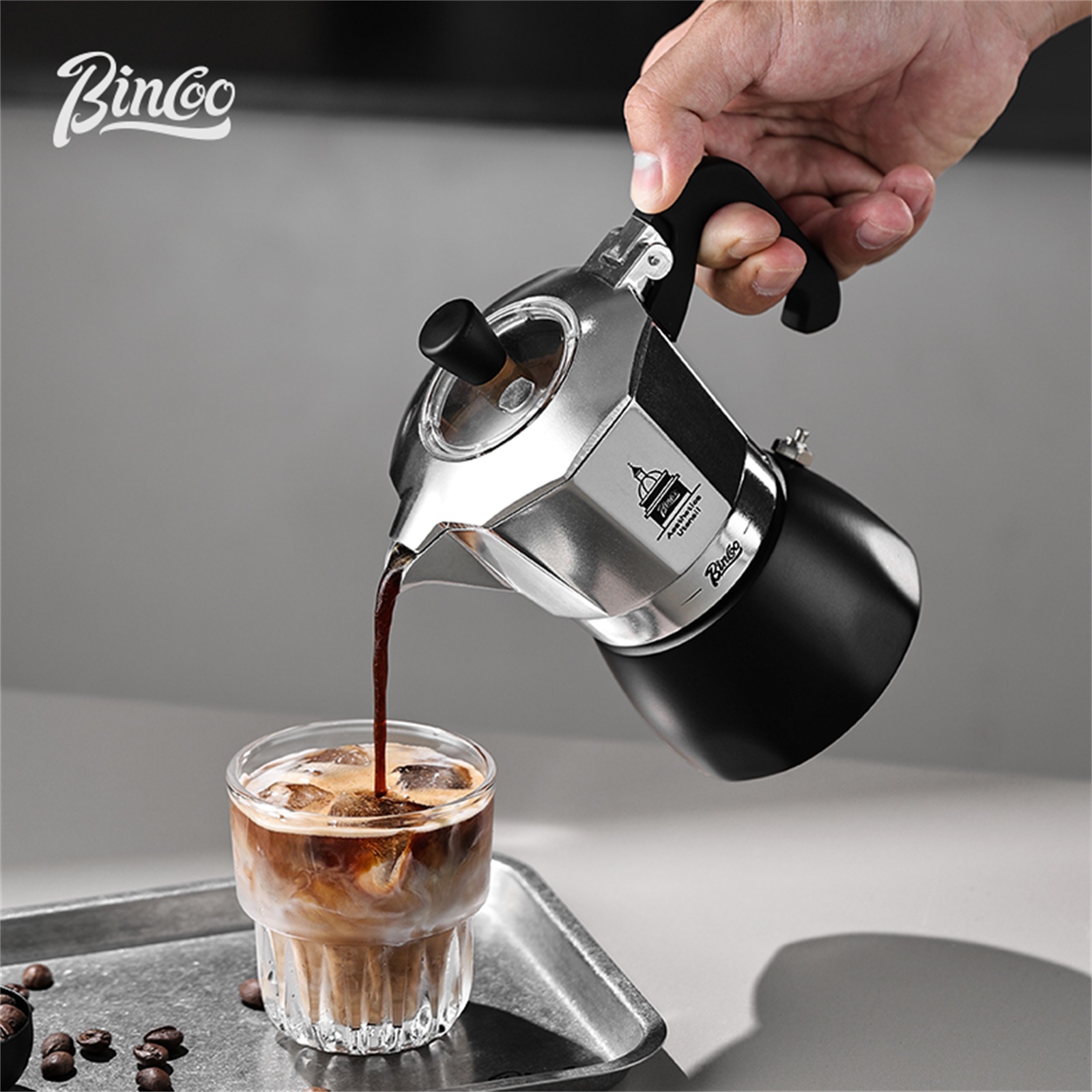 BINCOO Double Valve Moka Pot，E - đánh giá và giá Moka Pot Stove