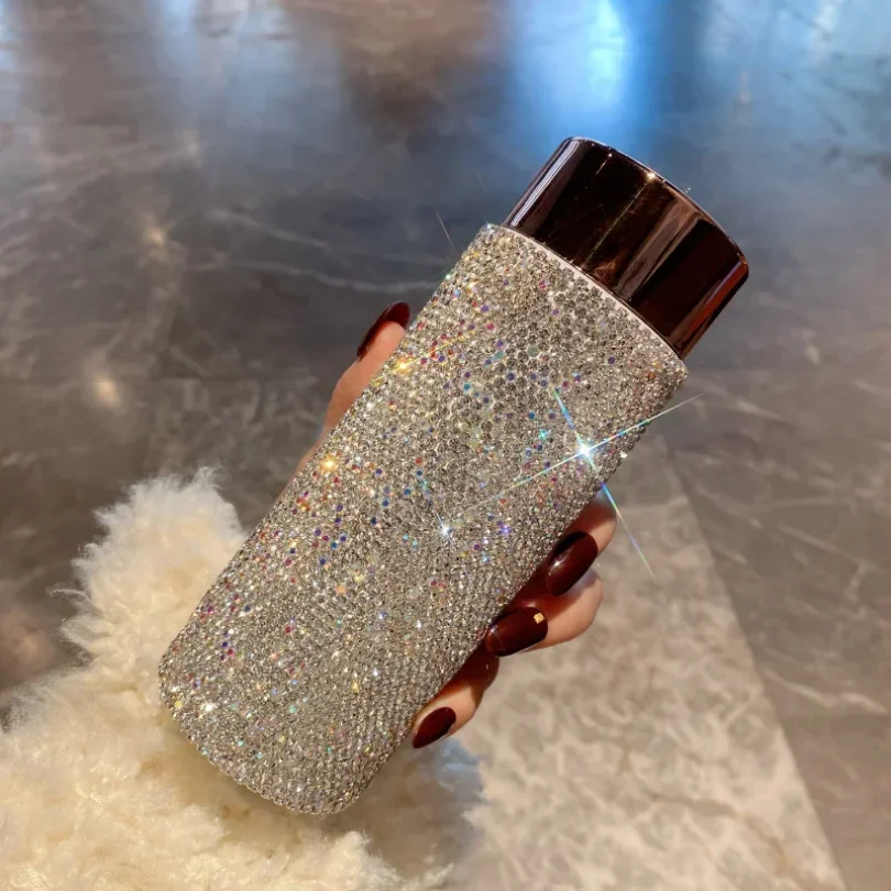 Bling Portable Thermos Cup wit - đánh giá và giá Coffee Tea Tumbler
