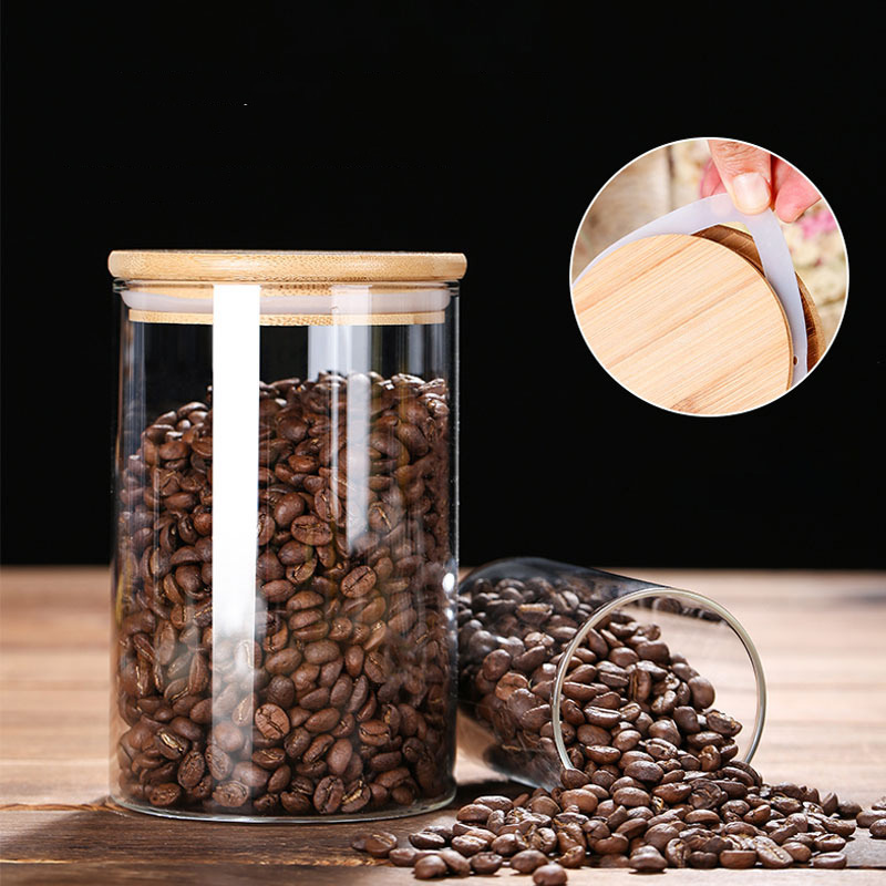 Glass Food Storage Jars with A - đánh giá và giá Coffee Tea And Bean Leaf