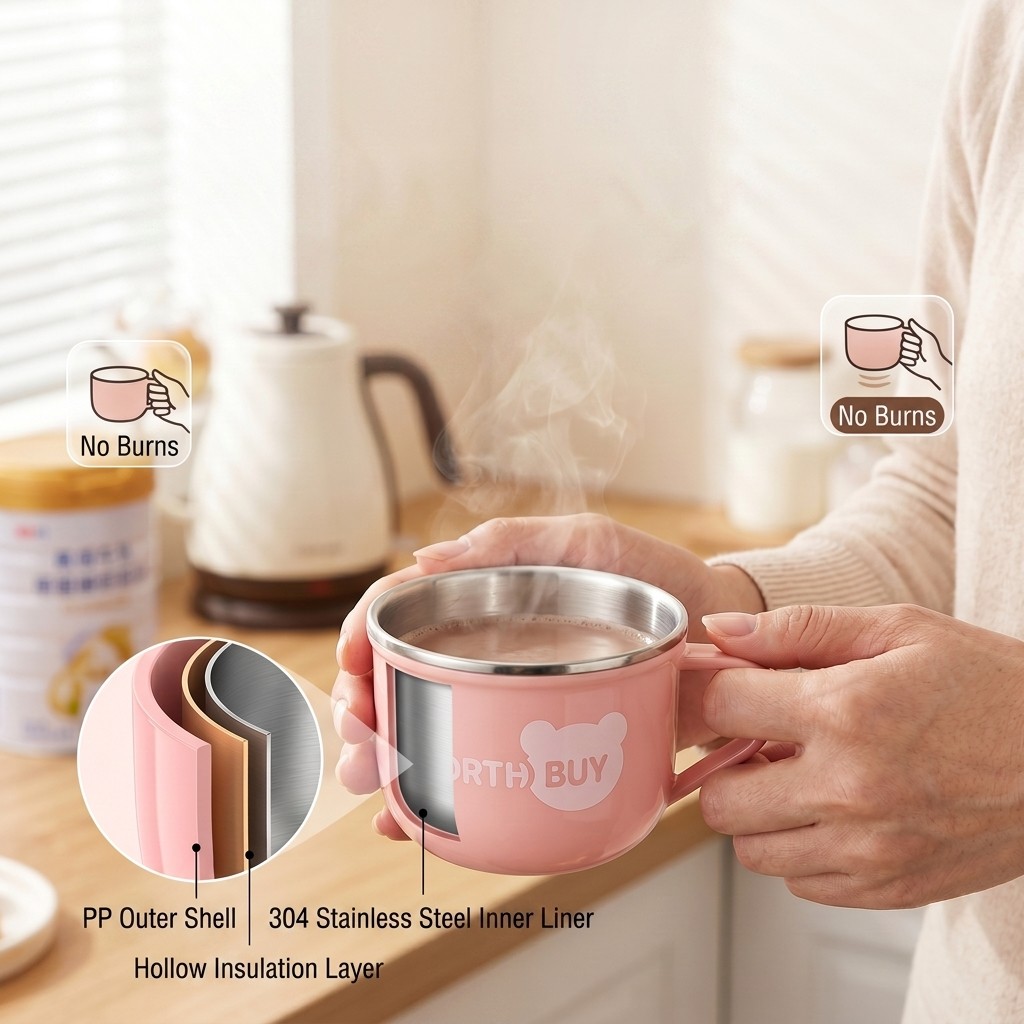 Cute Coffee Mug 304 Stainless  - đánh giá và giá Coffee Tea Flask