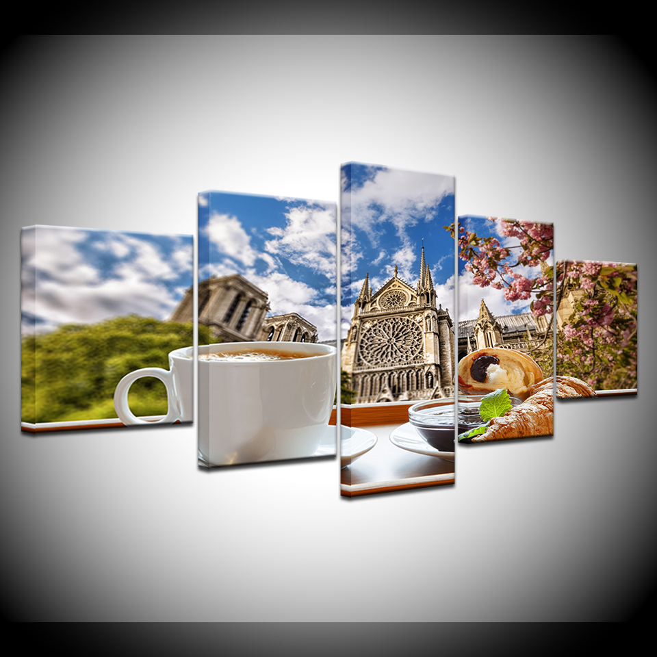 Canvas Painting Tea time coffe - đánh giá và giá Wallpaper Coffee And Tea