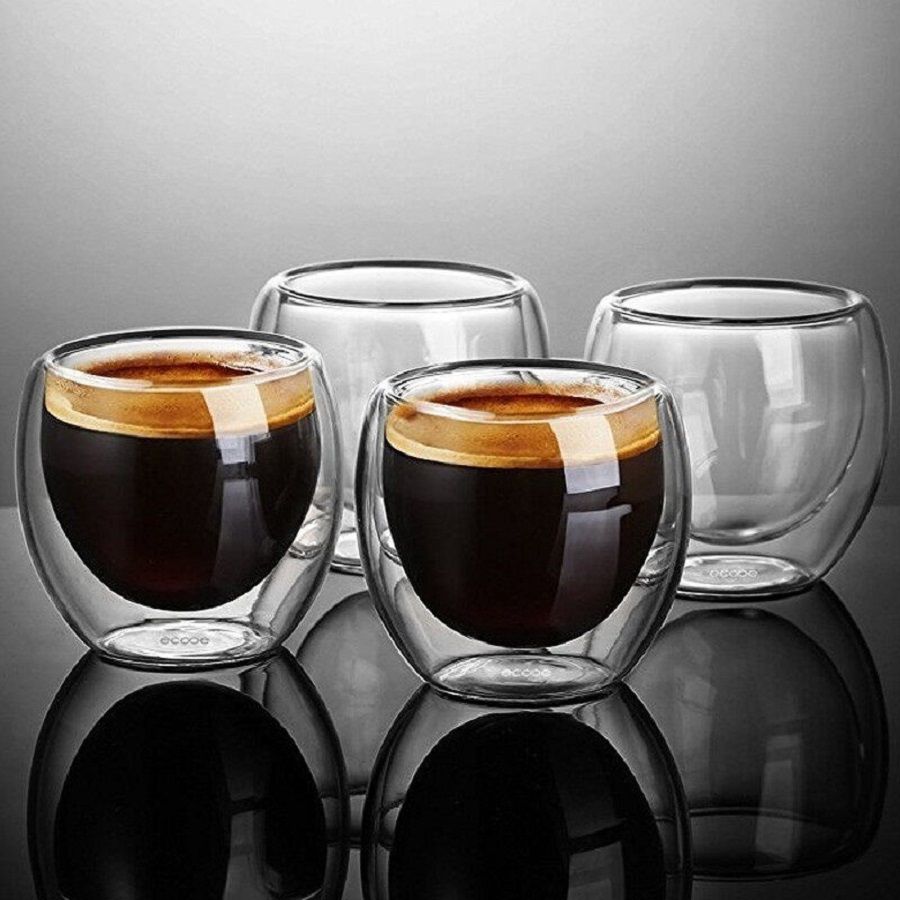 Double Walled Glass Coffee Mug - đánh giá và giá Coffee Tea Flask