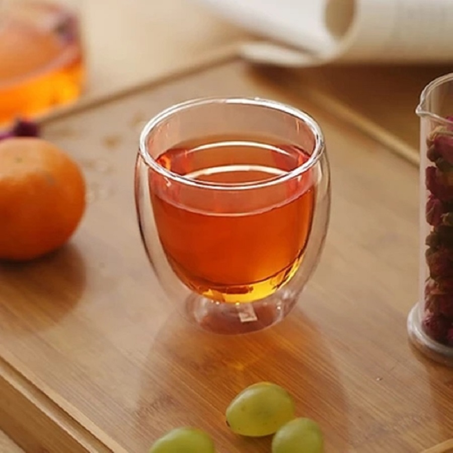 Double Walled Glass Coffee Mug - đánh giá và giá Coffee Tea Flask