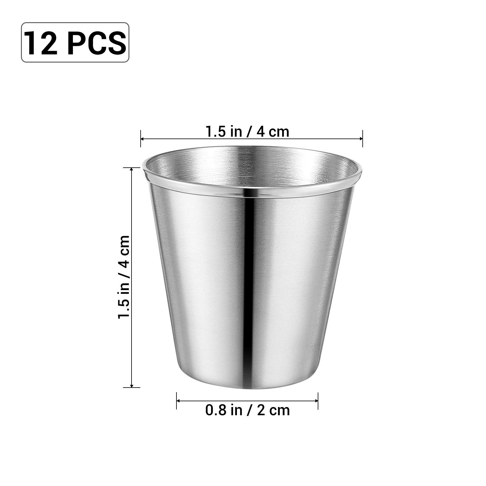 12Pcs Stainless Steel Shot Cup - đánh giá và giá Coffee Tea Tumbler