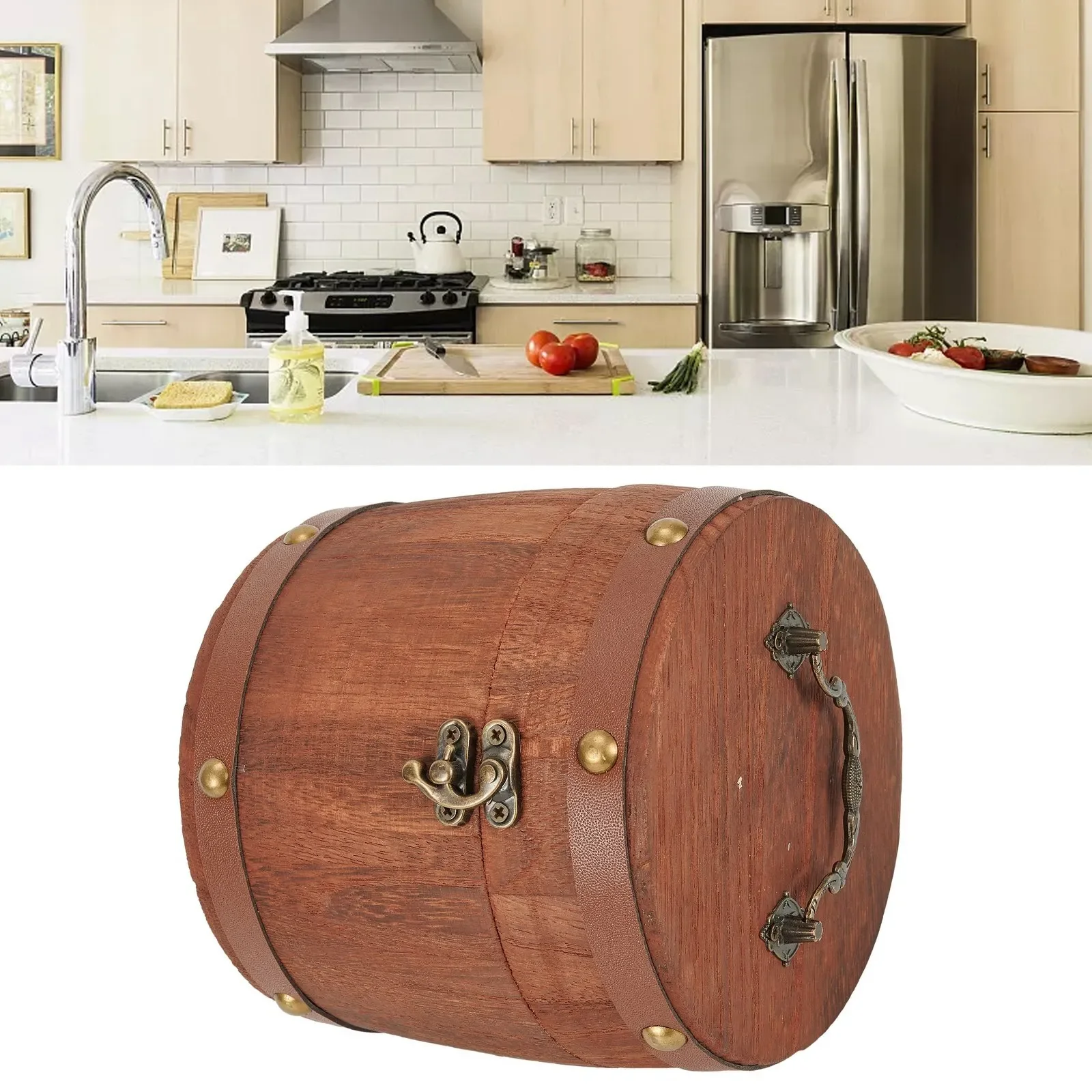 1pc Portable Tea Wood-Barrel C - đánh giá và giá Coffee Tea And Bean Leaf
