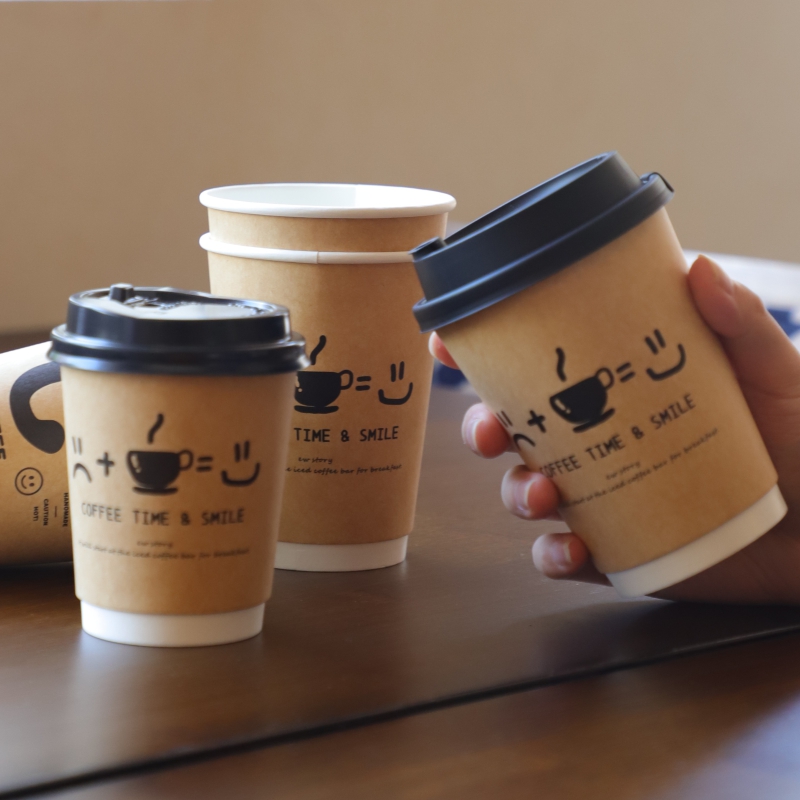 50Pcs 8/14oz Disposable Kraft  - đánh giá và giá Wallpaper Coffee And Tea