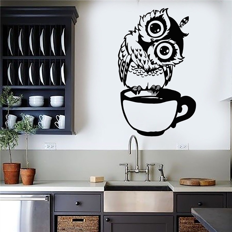 Funny Cartoon Owl Cup Of Tea C - đánh giá và giá Wallpaper Coffee And Tea