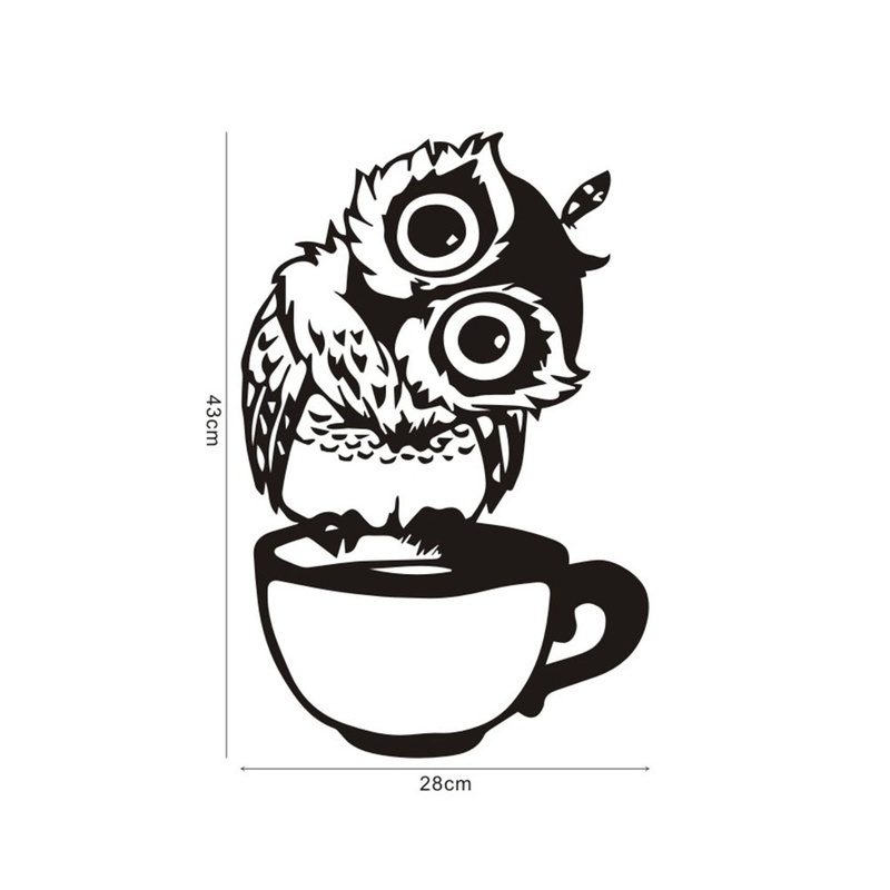 Funny Cartoon Owl Cup Of Tea C - đánh giá và giá Wallpaper Coffee And Tea