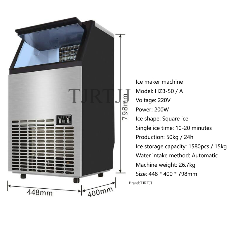 110V 220V Ice Maker Commercial - đánh giá và giá Coffee & Tea - Pastry Góc Xanh